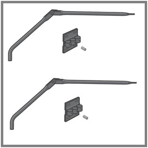 2-Pack Arm Add on to Conversion Fence System Cat Fence Components Purrfect Fence