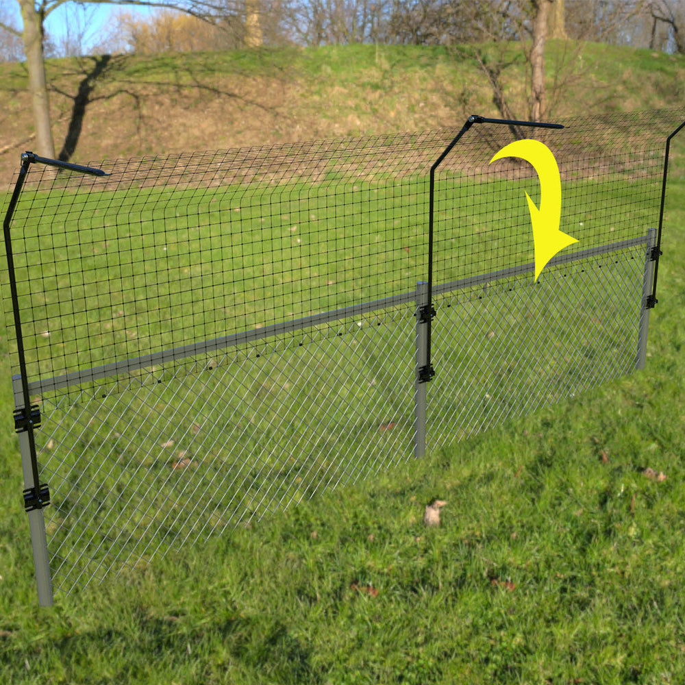 Existing Fence Conversion System for Shorter Fences Kit Cat Fencing Products Purrfect Fence