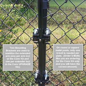 Existing Fence Conversion System for Shorter Fences Kit Cat Fencing Products Purrfect Fence