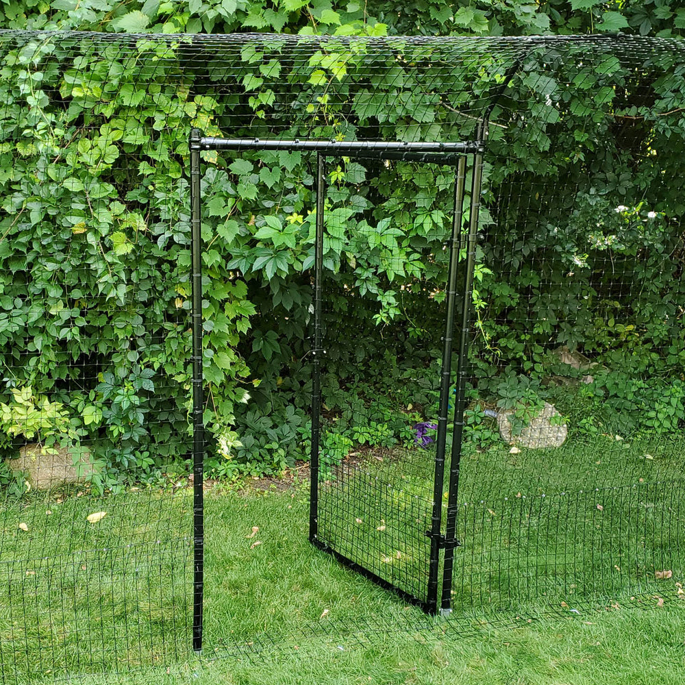 Heavy Duty Frame Gate for Freestanding Cat Fence System Cat Fence Components Purrfect Fence 