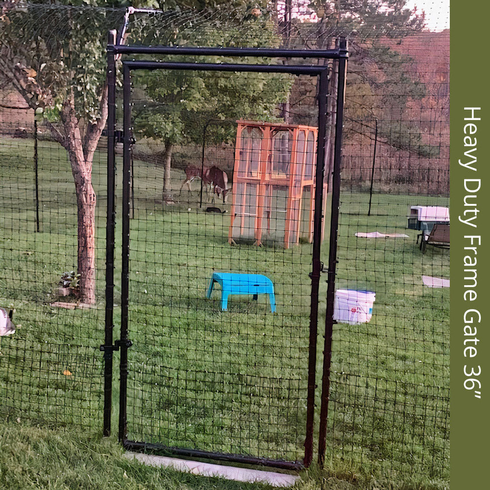 Heavy Duty Frame Gate for Freestanding Cat Fence System Cat Fence Components Purrfect Fence 