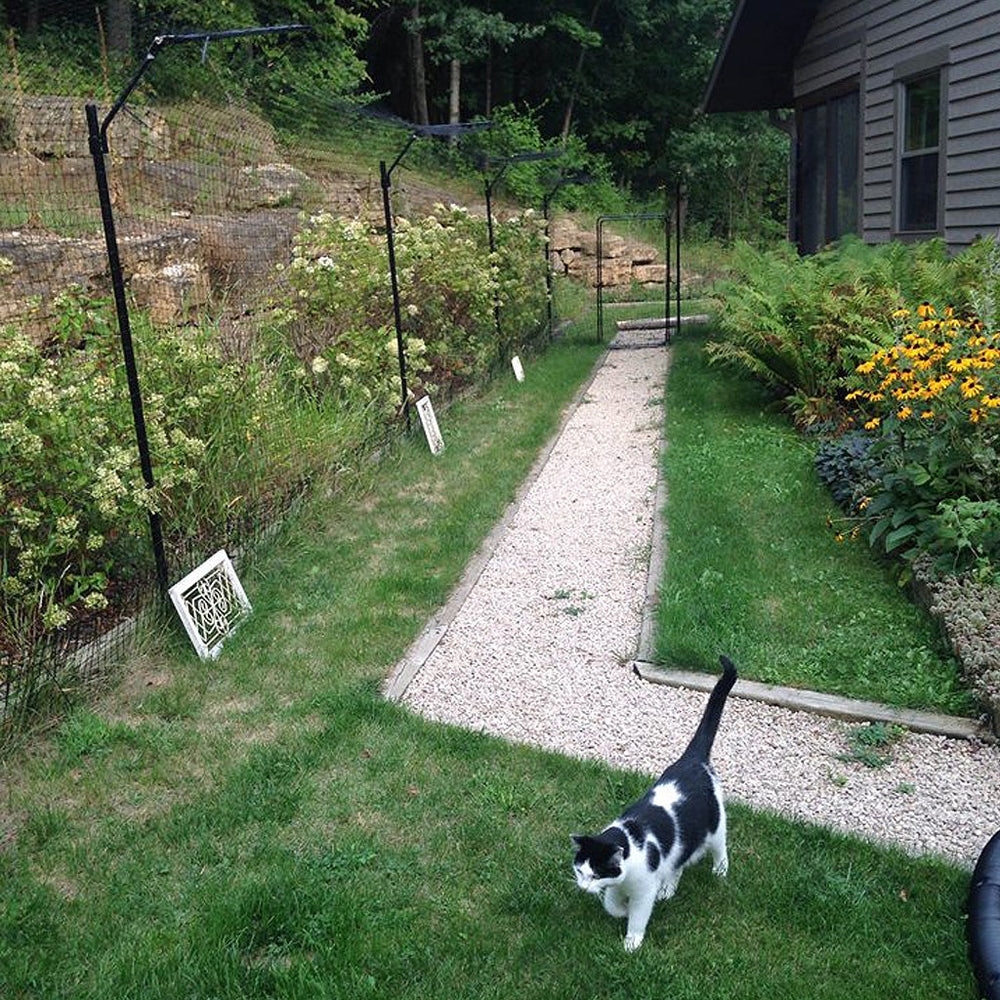 Free-Standing Cat Fence Enclosure System Cat Fence Kits Purrfect Fence