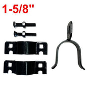 Black Powder Coated Fork Latch (1-3/8 gate to 1-5/8 post)