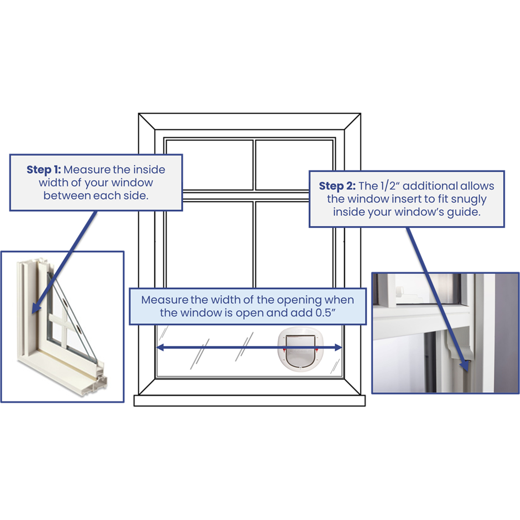 Window Cat Door Insert