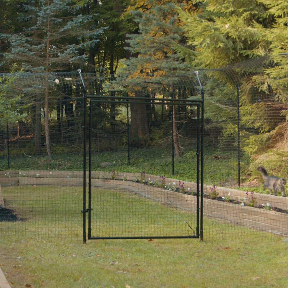 Heavy Duty Frame Gate for Freestanding Cat Fence System Cat Fence Components Purrfect Fence 