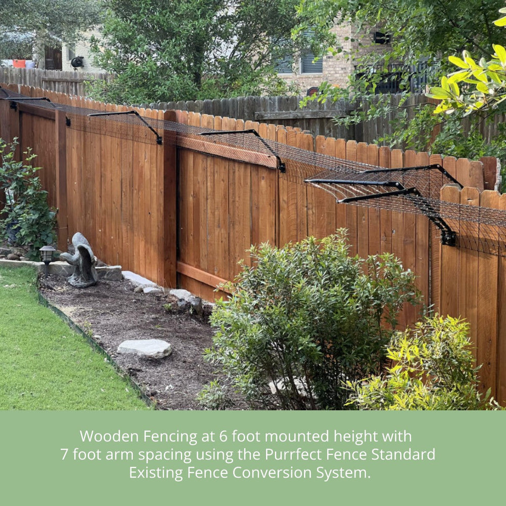 Existing Fence Conversion System Kit for Cats Cat Fencing Products Purrfect Fence 