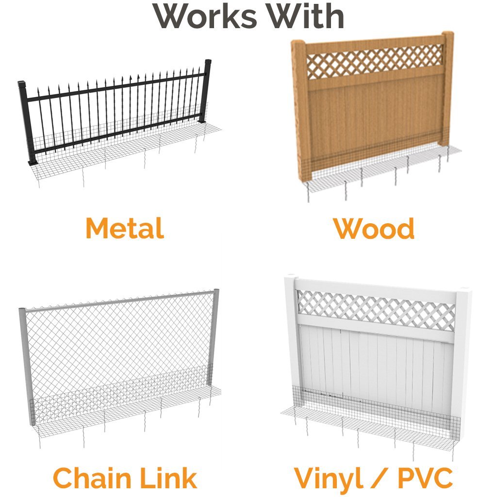 Pet Fence Bottom Barrier, Prevent Digging