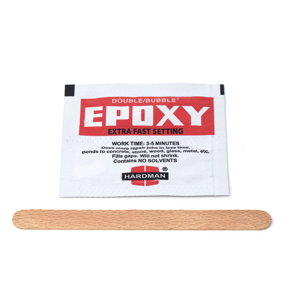 Double-Bubble Single Use Epoxy Pack+ Stir Stick Cat Fence Components Purrfect Fence 