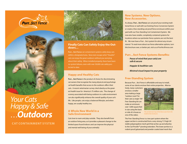 Purrfect Fence / Dog Proofer Brochure Purrfect Fence 