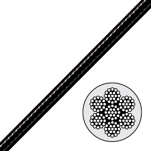 Wire Rope 3/32" per foot Cat Fence Components Purrfect Fence 