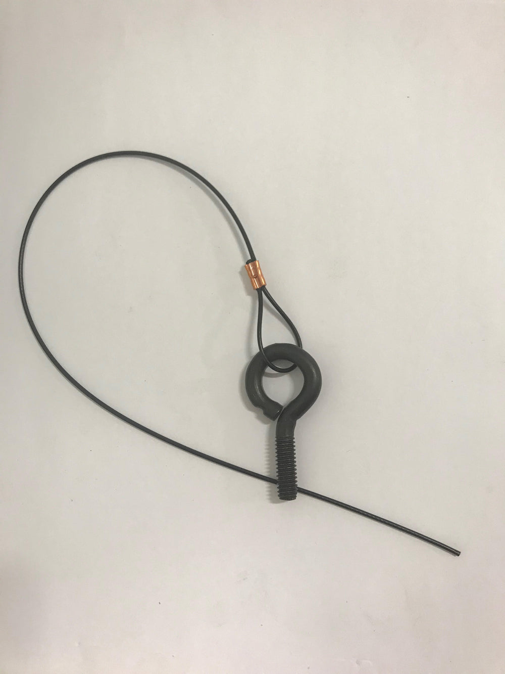 Wire Rope assembly with Eyebolt per/ft Cat Fence Components Purrfect Fence 